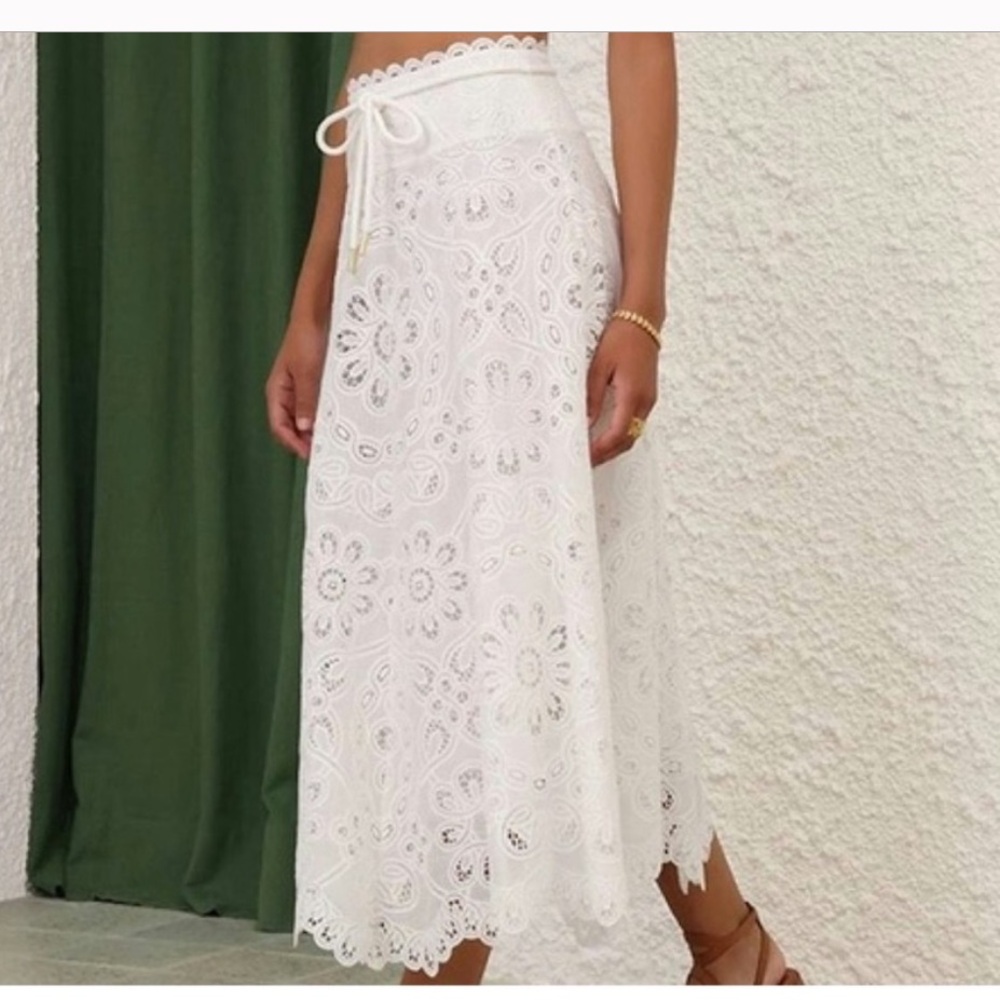 Zimmermann Ottie lace skirt